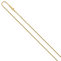 Load image into Gallery viewer, 14K 1.4mm D/C Open Franco 1in+1in Adjustable Chain

