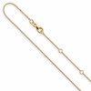 14K .7mm Box 1in+1in Adjustable Chain