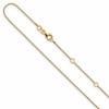 14K .85mm Box 1in+1in Adjustable Chain