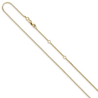 Load image into Gallery viewer, 14K .95mm Box 2in+2in Adjustable Chain
