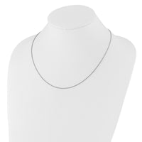 Load image into Gallery viewer, 14K White Gold Adjustable 1.35mm  Round Box Chain
