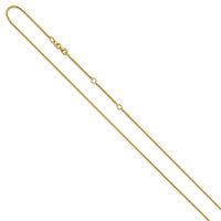 Load image into Gallery viewer, 14K 1.1mm Franco 1in+1in Adjustable Chain
