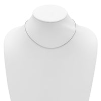 Load image into Gallery viewer, 14K White Gold 1.25mm Franco 1in+1in Adjustable Chain
