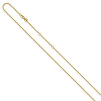 Load image into Gallery viewer, 14K 1.15mm D/C Open Franco 1in+1in Adjustable Chain
