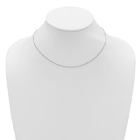 Load image into Gallery viewer, 14K White Gold 1.15mm D/C Open Franco 1in+1in Adjustable Chain
