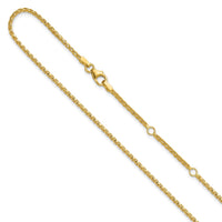 Load image into Gallery viewer, 14K 1.65mm D/C Open Franco 1in+1in Adjustable Chain
