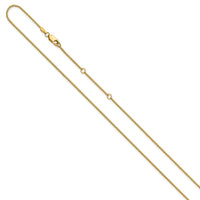 Load image into Gallery viewer, 14K 1.2mm D/C Spiga 1in+1in Adjustable Chain

