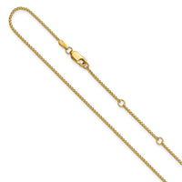 Load image into Gallery viewer, 14K 1.2mm D/C Spiga 1in+1in Adjustable Chain
