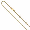 14K 1.2mm D/C Spiga 1in+1in Adjustable Chain