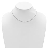 Load image into Gallery viewer, 14K White Gold 1.2mm Baby Spiga 1in+1in Adjustable Chain
