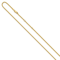 Load image into Gallery viewer, 14K 1.65mm Spiga 1in+1in Adjustable Chain
