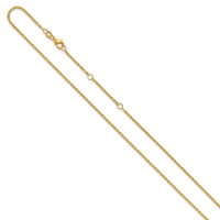 Load image into Gallery viewer, 14K 1.7mm Flat Cable 1in+1in Adjustable Chain
