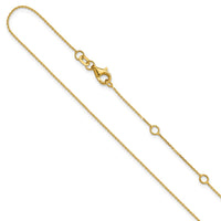 Load image into Gallery viewer, 14k .85mm D/C Square Cable 1in+1in Adjustable Chain
