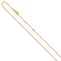 Load image into Gallery viewer, 14k 1.4mm D/C Square Cable 1in+1in Adjustable Chain
