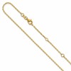 14k 1.5mm D/C Square Cable 1in+1in Adjustable Chain