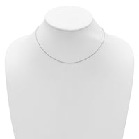 Load image into Gallery viewer, 14k White Gold .8mm Round Cable 1in+1in Adjustable Chain
