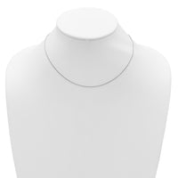 Load image into Gallery viewer, 14k White Gold .9mm Round Cable 1in+1in Adjustable Chain
