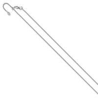 Load image into Gallery viewer, 14K White Gold Adjustable 1.4mm D/C Open Franco Chain
