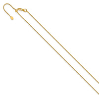 Load image into Gallery viewer, 14K Adjustable 1.1mm Franco Chain
