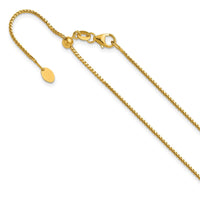 Load image into Gallery viewer, 14K Adjustable 1.1mm Franco Chain
