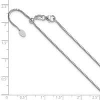 Load image into Gallery viewer, 14K White Gold Adjustable 1.25mm Franco Chain
