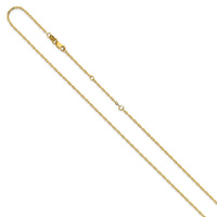Load image into Gallery viewer, 14K 1.3mm Flat Cable 1in+1in Adjustable Chain
