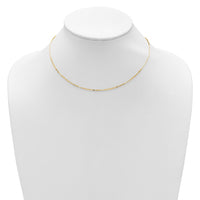 Load image into Gallery viewer, 14K 1.3mm Flat Cable 1in+1in Adjustable Chain
