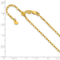 Load image into Gallery viewer, 14K Adjustable 2mm Flat Cable Chain
