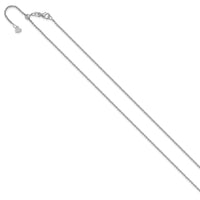 Load image into Gallery viewer, 14K White Gold Adjustable  1.4mm D/C Cable Chain
