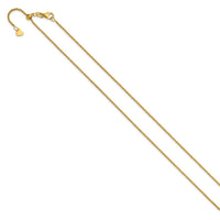 Load image into Gallery viewer, 14K Adjustable 1.4mm Round Cable Chain
