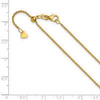 Load image into Gallery viewer, 14K Adjustable 1.4mm Round Cable Chain
