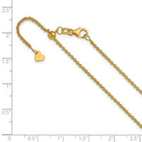 Load image into Gallery viewer, 14K Adjustable 1.65mm Round Cable Chain
