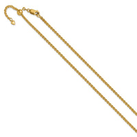 Load image into Gallery viewer, 14K Adjustable 2.5mm Semi-solid Spiga Chain
