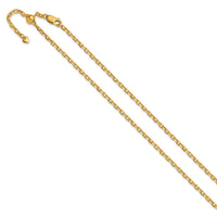 Load image into Gallery viewer, 14K Adjustable 2.75mm Semi-Solid D/C Cable Chain
