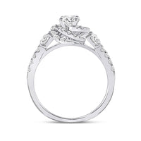Load image into Gallery viewer, 14kt White Gold Round Diamond Solitaire Bridal Wedding Engagement Ring 1 Cttw
