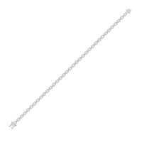 Load image into Gallery viewer, 14kt White Gold Womens Round Diamond Cluster Tennis Bracelet 1-7/8 Cttw
