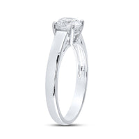 Load image into Gallery viewer, 14kt White Gold Round Diamond Solitaire Bridal Wedding Engagement Ring 1 Cttw
