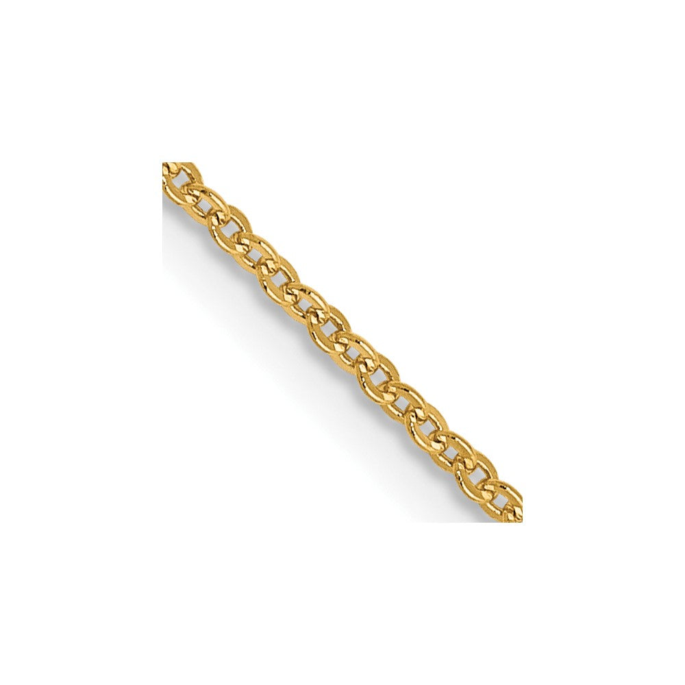 14K 1.1mm Flat Cable Chain