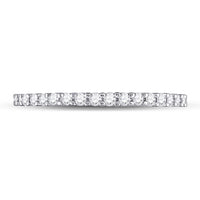 Load image into Gallery viewer, 14kt White Gold Womens Round Diamond Eternity Wedding Band 1/2 Cttw
