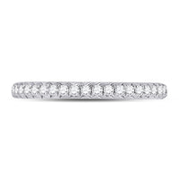 Load image into Gallery viewer, 14kt White Gold Womens Round Diamond Eternity Wedding Band 5/8 Cttw
