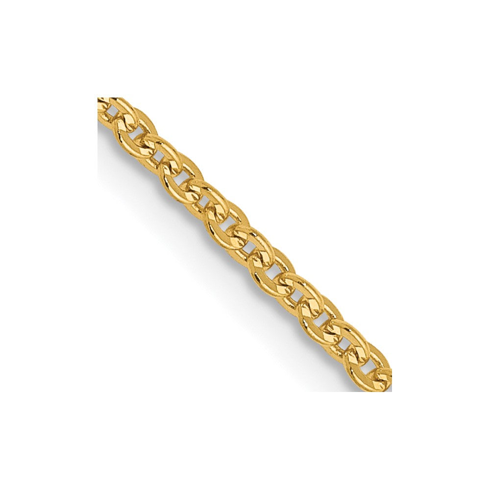14K 1.7mm Flat Cable Chain