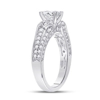 Load image into Gallery viewer, 14kt White Gold Oval Diamond Solitaire Bridal Wedding Engagement Ring 1-1/2 Cttw

