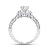 Load image into Gallery viewer, 14kt White Gold Oval Diamond Solitaire Bridal Wedding Engagement Ring 1-1/2 Cttw
