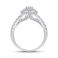 Load image into Gallery viewer, 14kt White Gold Marquise Diamond Solitaire Bridal Wedding Engagement Ring 1 Cttw
