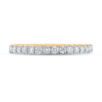 Load image into Gallery viewer, 14kt Yellow Gold Womens Round Diamond Eternity Wedding Band 1 Cttw
