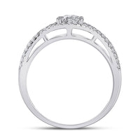 Load image into Gallery viewer, 14kt White Gold Round Diamond Solitaire Bridal Wedding Engagement Ring 1/2 Cttw

