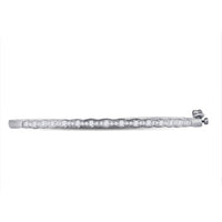 Load image into Gallery viewer, 10kt White Gold Womens Round Diamond Bangle Bracelet 1/2 Cttw
