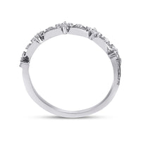 Load image into Gallery viewer, 14kt White Gold Round Diamond Bridal Wedding Ring Band Set 1 Cttw

