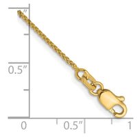 Load image into Gallery viewer, 14K 1.0mm Spiga Chain Anklet
