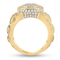 Load image into Gallery viewer, 14kt Yellow Gold Mens Round Diamond Oval Ring 2-3/4 Cttw
